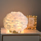 Luxus Feder Tischlampe Schlafzimmer oder Nachttischlicht
