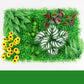 Verdant Oasis Botanisches Panel - Premium-Kunststoff-Blumenwandkunst