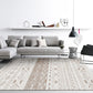 Frendorf | Americana Tribal Geometric Pattern Rug Brown Polyester Rug Machine Washable Non-Slip Rug for the Bedroom