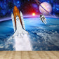 Frendorf | Große Space Shuttle Wandmural Tapete dekorative fiktive Wohnzimmerwandverkleidung