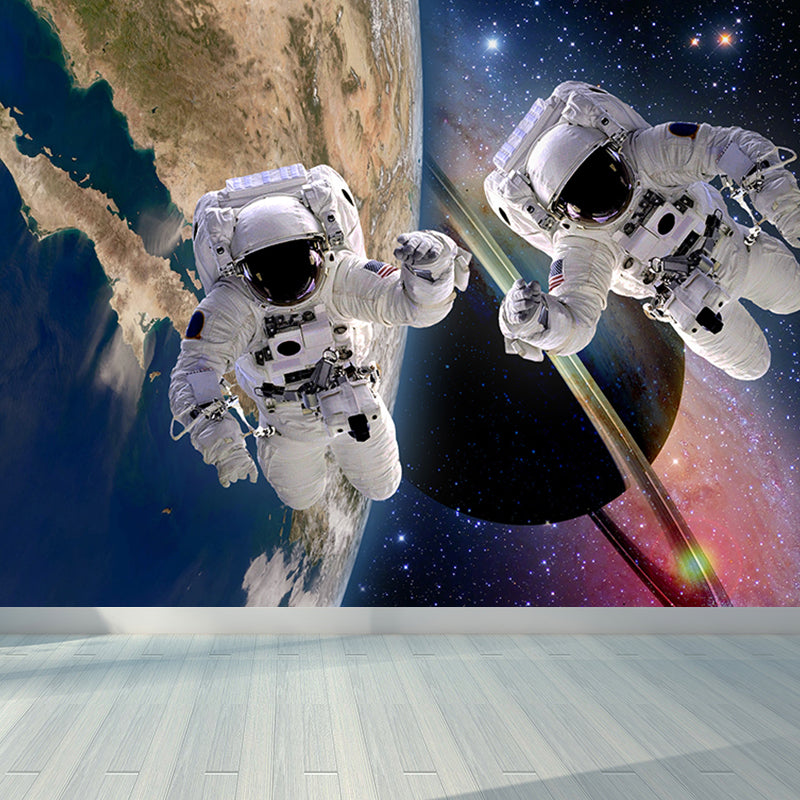 Frendorf | Große Space Shuttle Wandmural Tapete dekorative fiktive Wohnzimmerwandverkleidung