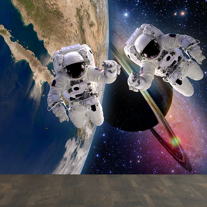 Frendorf | Große Space Shuttle Wandmural Tapete dekorative fiktive Wohnzimmerwandverkleidung