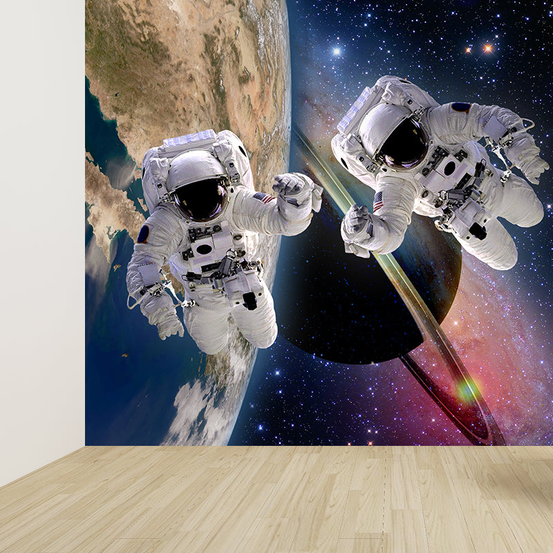 Frendorf | Große Space Shuttle Wandmural Tapete dekorative fiktive Wohnzimmerwandverkleidung