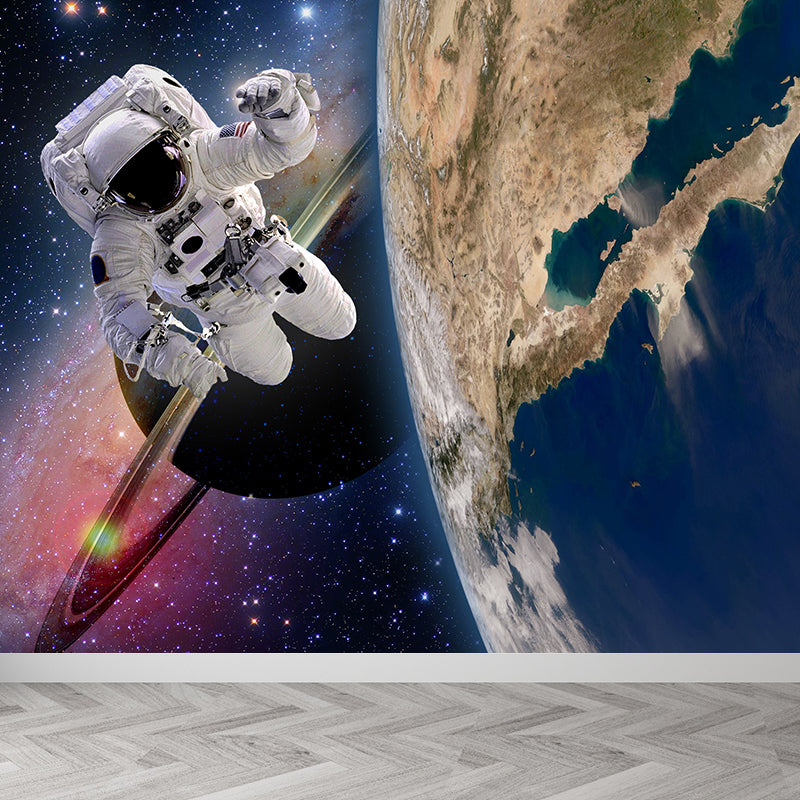 Frendorf | Große Space Shuttle Wandmural Tapete dekorative fiktive Wohnzimmerwandverkleidung