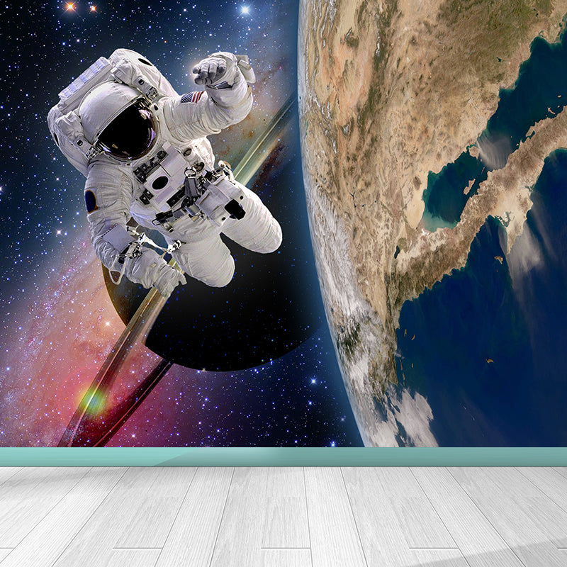Frendorf | Große Space Shuttle Wandmural Tapete dekorative fiktive Wohnzimmerwandverkleidung