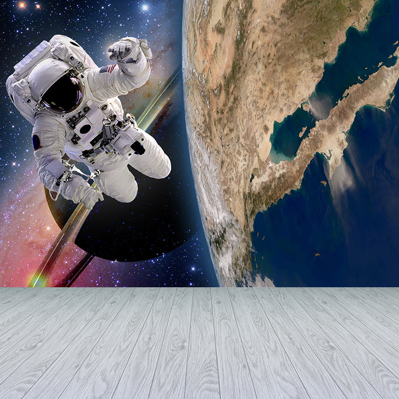 Frendorf | Große Space Shuttle Wandmural Tapete dekorative fiktive Wohnzimmerwandverkleidung
