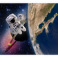 Frendorf | Große Space Shuttle Wandmural Tapete dekorative fiktive Wohnzimmerwandverkleidung