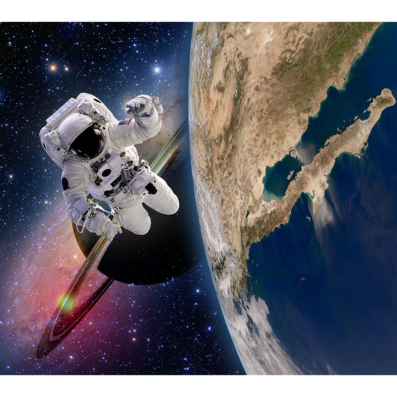 Frendorf | Große Space Shuttle Wandmural Tapete dekorative fiktive Wohnzimmerwandverkleidung