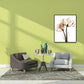 Landschaft Blumen Wanddekoration Leinwand Texturiert Braun Kunstdruck für Wohnzimmer