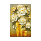 Gold Blooming Flower Print Leinwand Texturiert Französisches Land Wohnzimmer Wandkunst