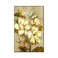 Gold Blooming Flower Print Leinwand Texturiert Französisches Land Wohnzimmer Wandkunst