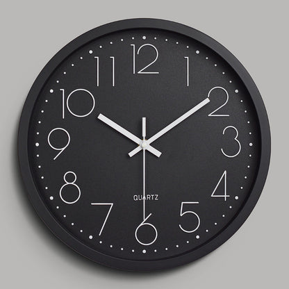 Einfaches Design 3D Lautloser Klassenraum-Wanduhr 30 cm