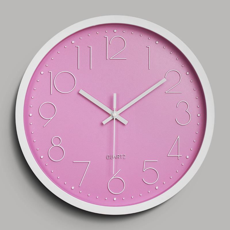 Einfaches Design 3D Lautloser Klassenraum-Wanduhr 30 cm