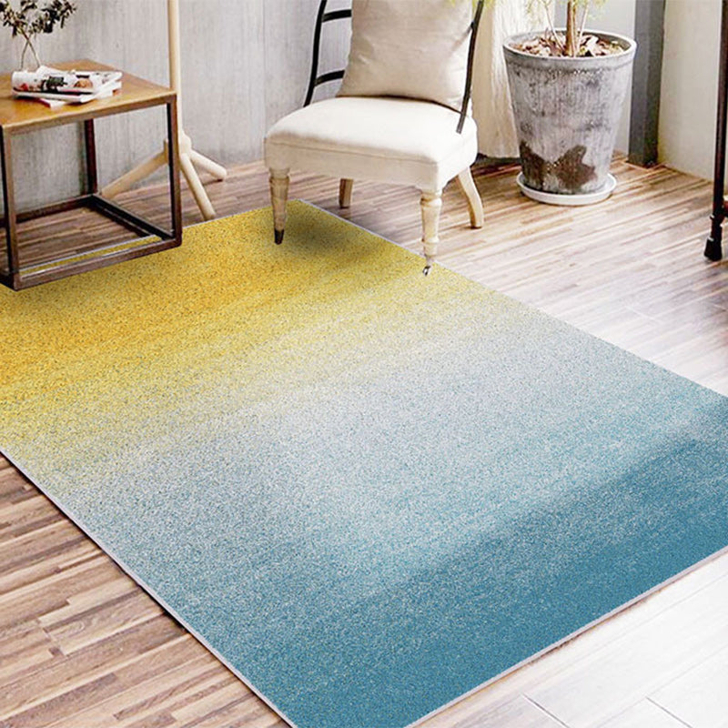 Frendorf | Casual Ombre Tapijt Groen en Blauw Synthetisch Tapijt Machine Wasbaar Antislip Vloerkleed voor Slaapkamer