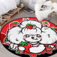 Frendorf | Kinderslaapkamer Tapijt in Paars en Rood Dier Hond Ster Aardbei Print Tapijt Polyester Antislip Gebied Tapijt