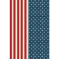Frendorf | Stylischer USA-Flaggenmuster-Teppich Blau und Rot Nordic Teppich Polyester Waschbar Rutschfeste Rückseite Teppich für das Wohnzimmer