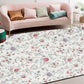 Frendorf | Traditioneel bloemenpatroon tapijt wit klassieke tapijt polyester wasbaar antislip ondergrond vloerkleed voor woonkamer