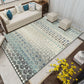 Americana Southwestern Teppich in Grau und Weiß Geometrisch Floral Muster Teppich Polyester Rutschfester Teppich für Home Dekoration