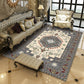 Americana Southwestern Teppich in Grau und Weiß Geometrisch Floral Muster Teppich Polyester Rutschfester Teppich für Home Dekoration