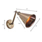 Frendorf | Metallisch geb brushed Messing Wand sconce konisch Einzelkopf Vintage Wand montieren Beleuchtung mit verstellbarem Arm
