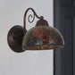 Frendorf | Antieke Koepel Vorm Wandlamp Enkele Bulb Metaal Gebogen Arm Wandverlichting Idee in Roest