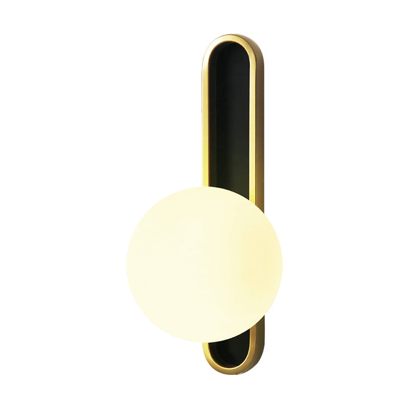 Frendorf | Industrielle Kugel Wandleuchte 1 Licht Klar Dimpled/Weiß Glas Wandschalter Beleuchtung mit rechteckiger Rückplatte