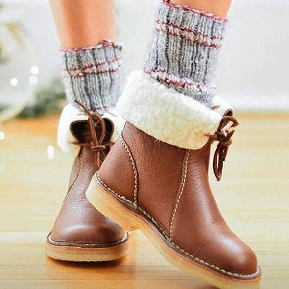 Frendorf | Wasserdichte Kalbsleder Stiefel mit Wollfutter