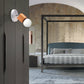 Frendorf | Zwart/Wit 1 Hoofdwandlamp Sconces Industrieel Stijl Houten Vierkante Wandmontage Lamp met Circulaire Wandplaat