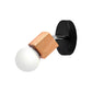 Frendorf | Zwart/Wit 1 Hoofdwandlamp Sconces Industrieel Stijl Houten Vierkante Wandmontage Lamp met Circulaire Wandplaat