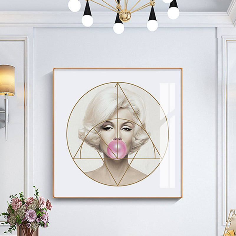 Frendorf | Strukturierte Super Star Wanddekoration Leinwand zeitgenössische Wandkunst für das Wohnzimmer