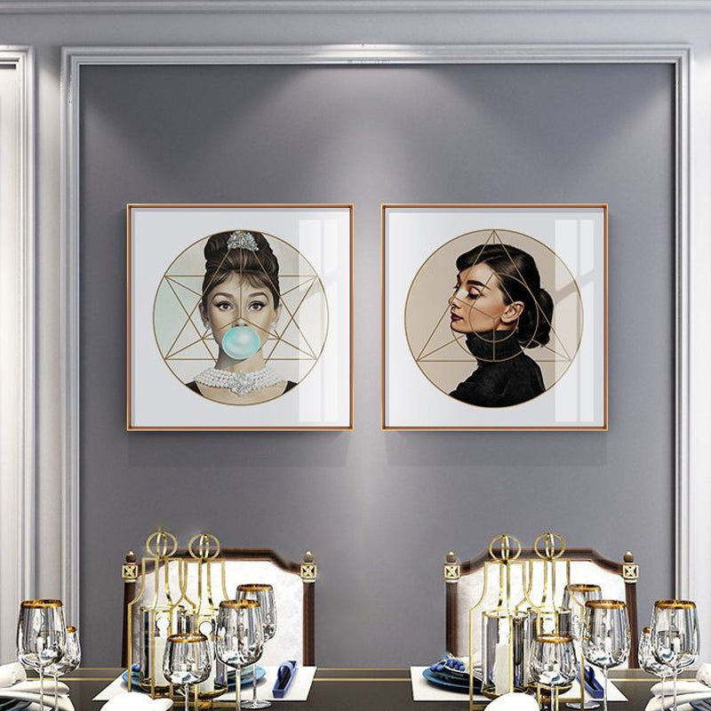 Frendorf | Strukturierte Super Star Wanddekoration Leinwand zeitgenössische Wandkunst für das Wohnzimmer