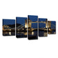 Frendorf | Nacht London Tower Bridge Leinwand Blau Global Inspiriert Wandkunst Dekor für Wohnzimmer
