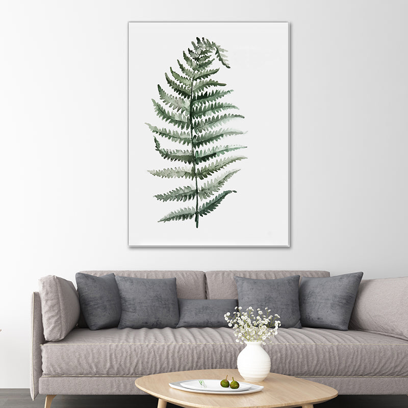 Frendorf | Botanical Leaf Print Wall Art Minimalism Texture Canvas in Pastel Color for Living Room