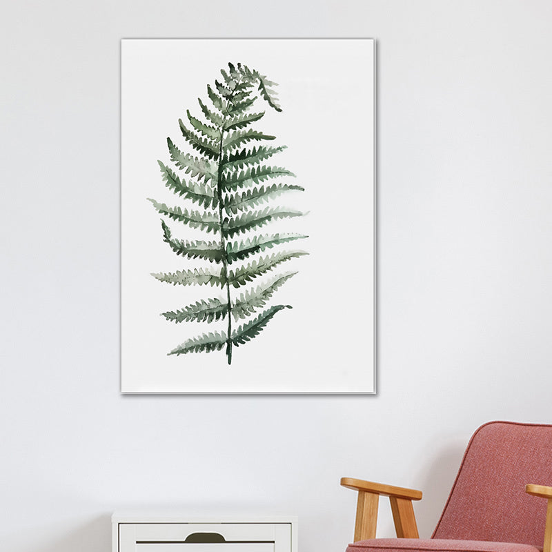 Frendorf | Botanical Leaf Print Wall Art Minimalism Texture Canvas in Pastel Color for Living Room