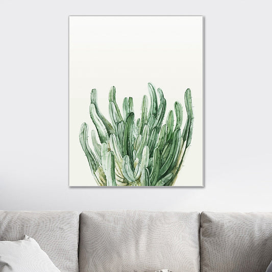 Frendorf | Botanical Leaf Print Wall Art Minimalism Texture Canvas in Pastel Color for Living Room