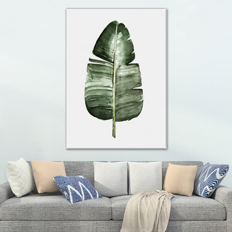 Frendorf | Botanical Leaf Print Wall Art Minimalism Texture Canvas in Pastel Color for Living Room