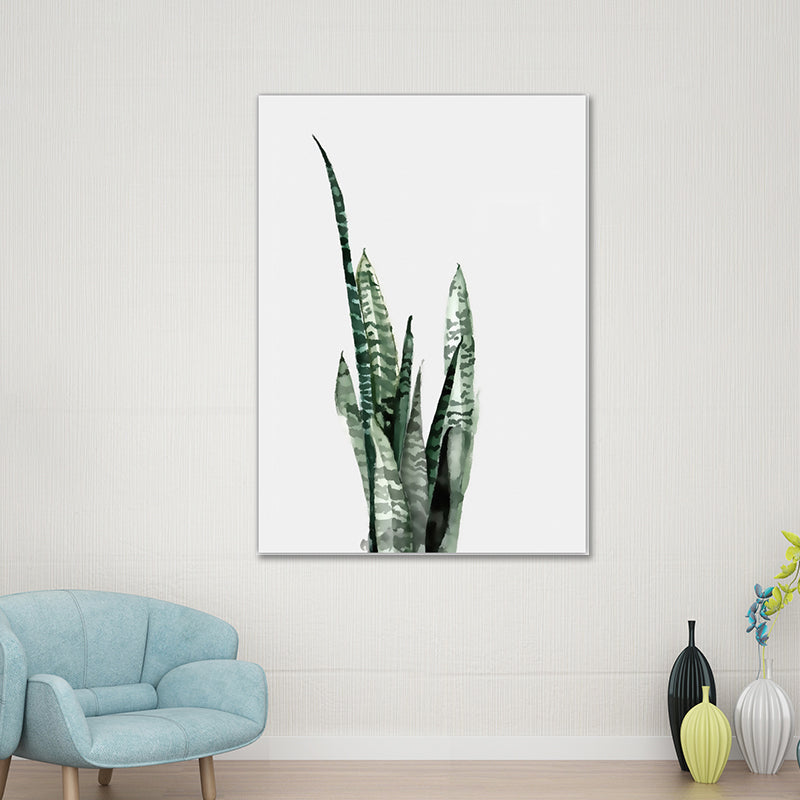 Frendorf | Botanical Leaf Print Wall Art Minimalism Texture Canvas in Pastel Color for Living Room