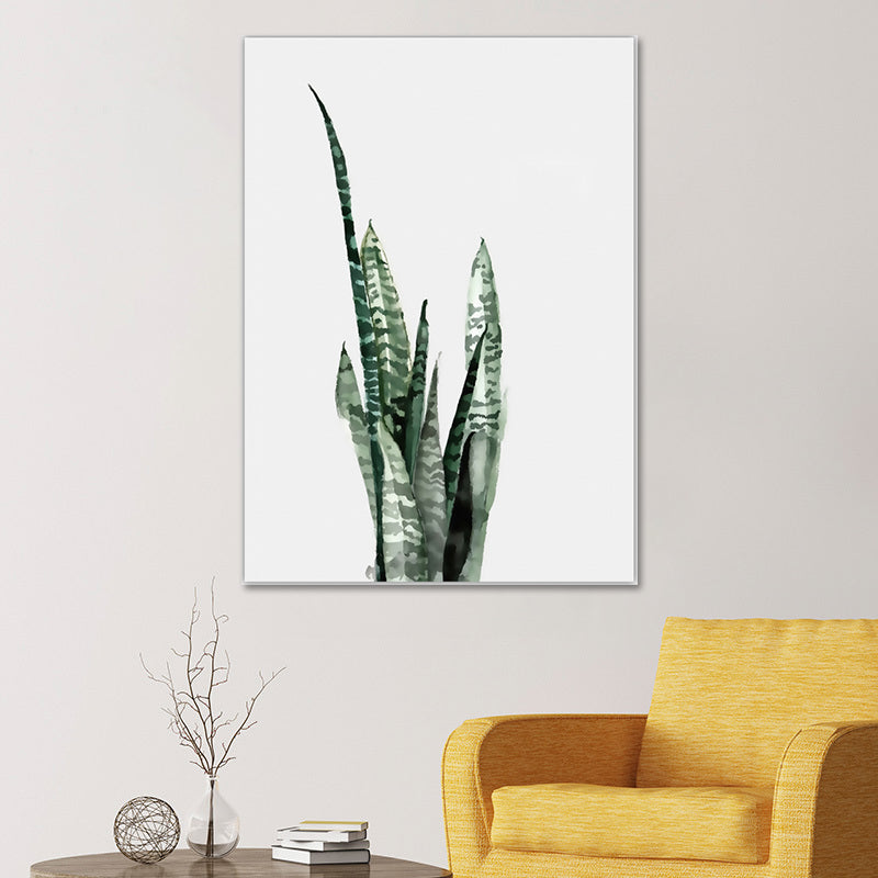 Frendorf | Botanical Leaf Print Wall Art Minimalism Texture Canvas in Pastel Color for Living Room