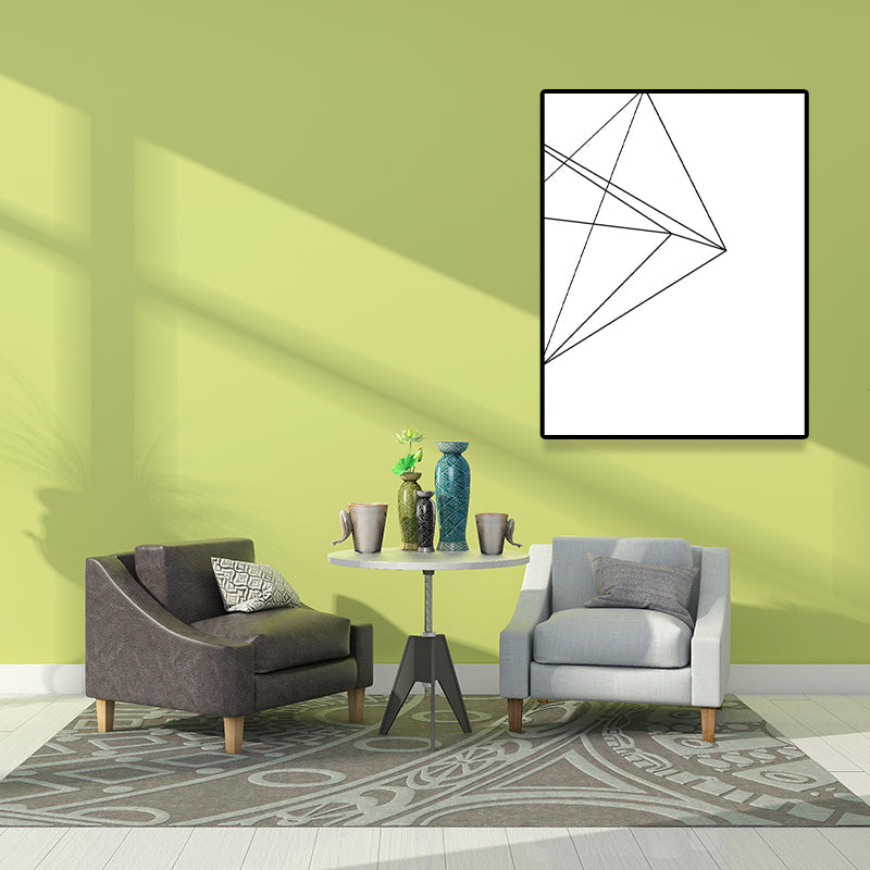 Frendorf | Weiße verschiedene geometrische Muster Kunst Texturiertes Gemälde für Schlafzimmer, mehrere Größen verfügbar
