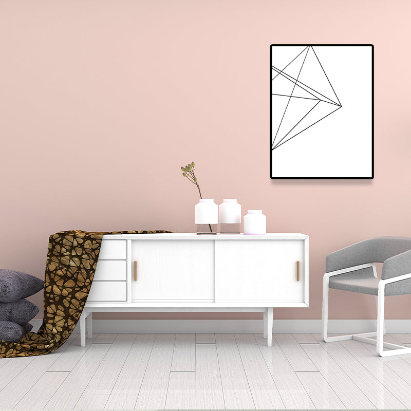 Frendorf | Weiße verschiedene geometrische Muster Kunst Texturiertes Gemälde für Schlafzimmer, mehrere Größen verfügbar