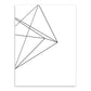 Frendorf | Weiße verschiedene geometrische Muster Kunst Texturiertes Gemälde für Schlafzimmer, mehrere Größen verfügbar