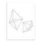 Frendorf | Weiße verschiedene geometrische Muster Kunst Texturiertes Gemälde für Schlafzimmer, mehrere Größen verfügbar