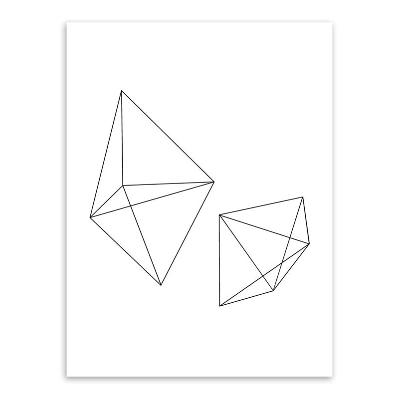 Frendorf | Weiße verschiedene geometrische Muster Kunst Texturiertes Gemälde für Schlafzimmer, mehrere Größen verfügbar