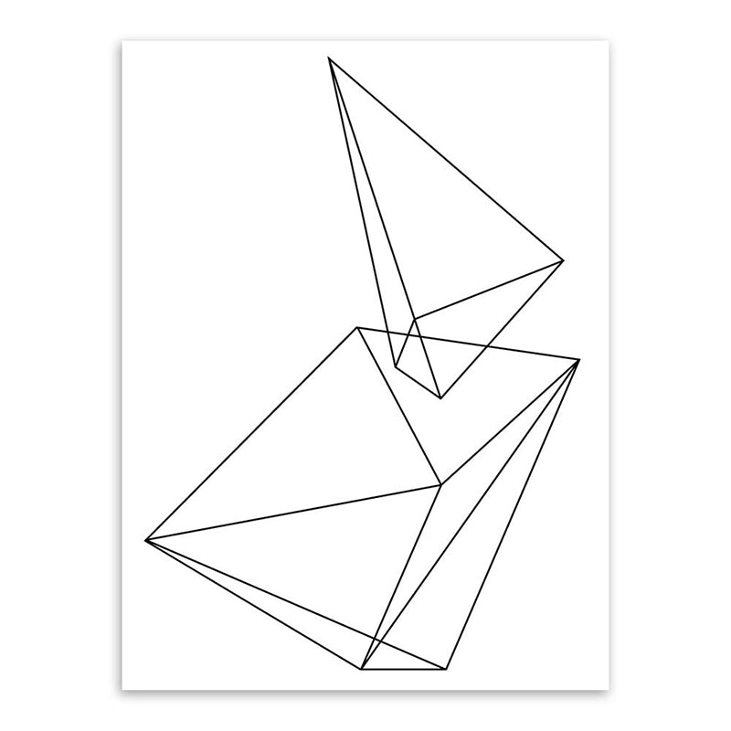 Frendorf | Weiße verschiedene geometrische Muster Kunst Texturiertes Gemälde für Schlafzimmer, mehrere Größen verfügbar