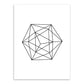 Frendorf | Weiße verschiedene geometrische Muster Kunst Texturiertes Gemälde für Schlafzimmer, mehrere Größen verfügbar