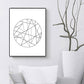 Frendorf | Weiße verschiedene geometrische Muster Kunst Texturiertes Gemälde für Schlafzimmer, mehrere Größen verfügbar