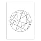 Frendorf | Weiße verschiedene geometrische Muster Kunst Texturiertes Gemälde für Schlafzimmer, mehrere Größen verfügbar