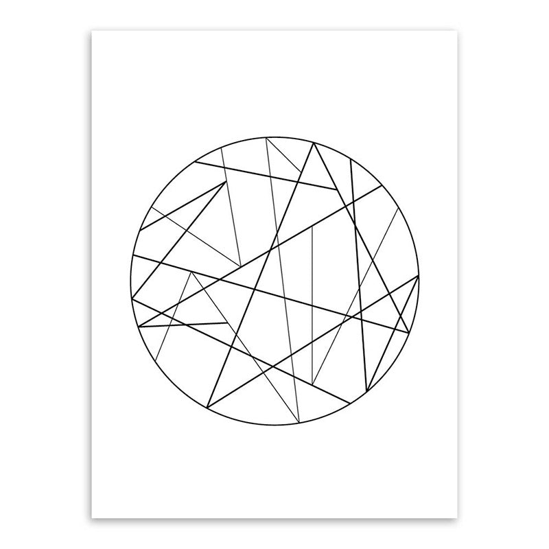 Frendorf | Weiße verschiedene geometrische Muster Kunst Texturiertes Gemälde für Schlafzimmer, mehrere Größen verfügbar