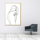 Frendorf | Nordic Style Charakter Muster Malerei Weiße Menschliche Kohlezeichnungen Wandkunst Druck
