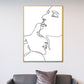 Frendorf | Nordic Style Charakter Muster Malerei Weiße Menschliche Kohlezeichnungen Wandkunst Druck